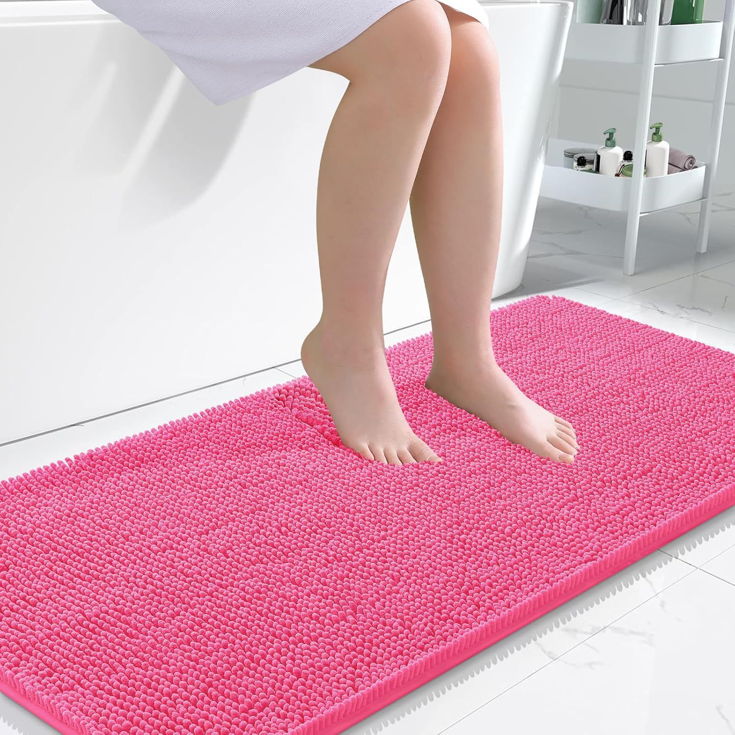 Chenille Non-Slip Absorbent Floor Mat – Soft & Durable