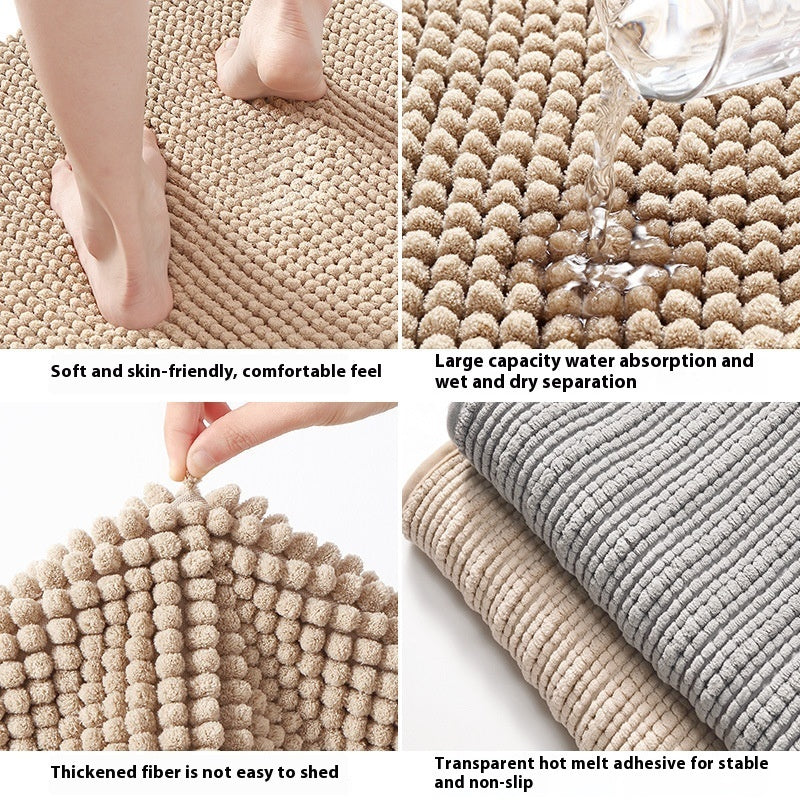 Chenille Non-Slip Absorbent Floor Mat – Soft & Durable