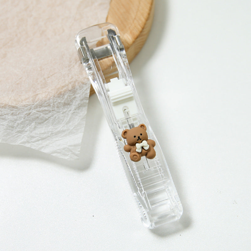 Mini Reusable Traceless Hand Clamp Push Stapler