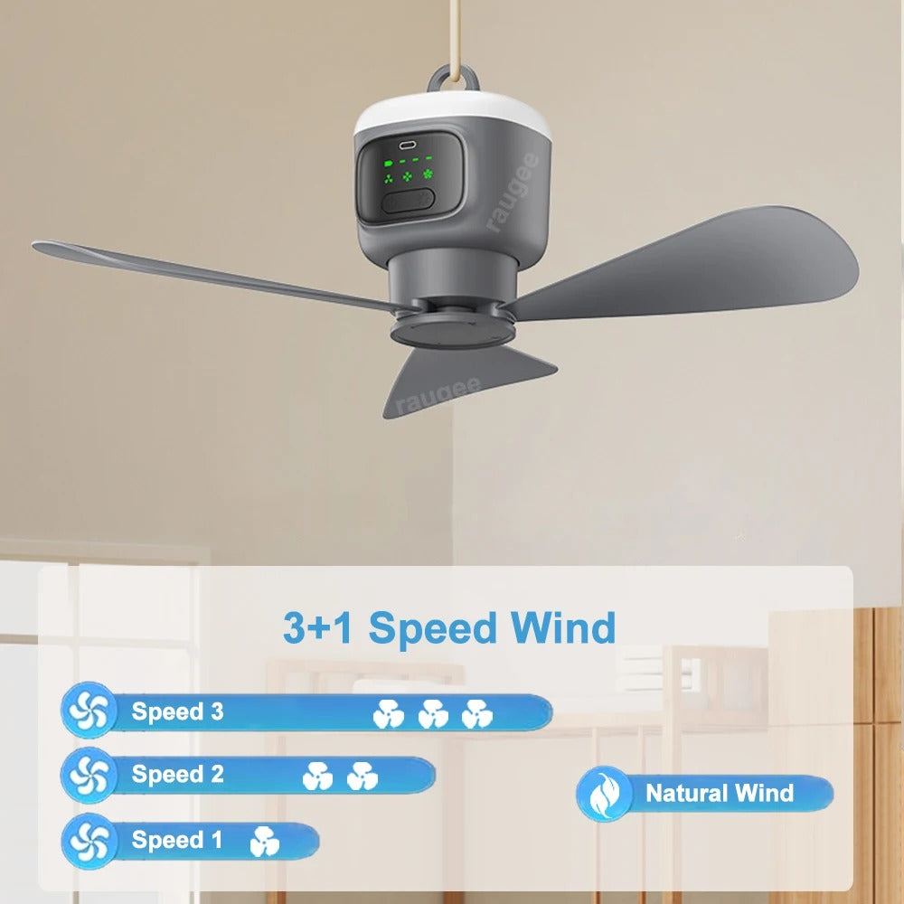 12000mAh Portable Ceiling Fan